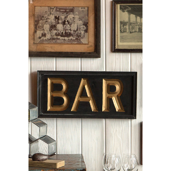 Wood Bar Signs Wayfair