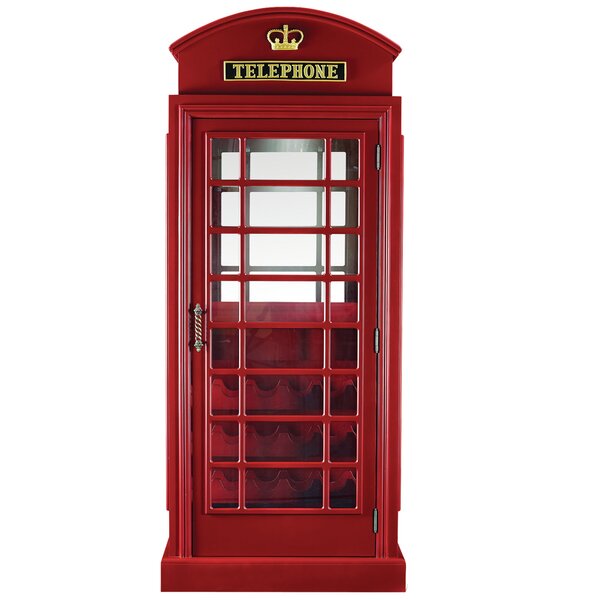 Latitude Run Marroquin Telephone Booth Bar Cabinet Reviews