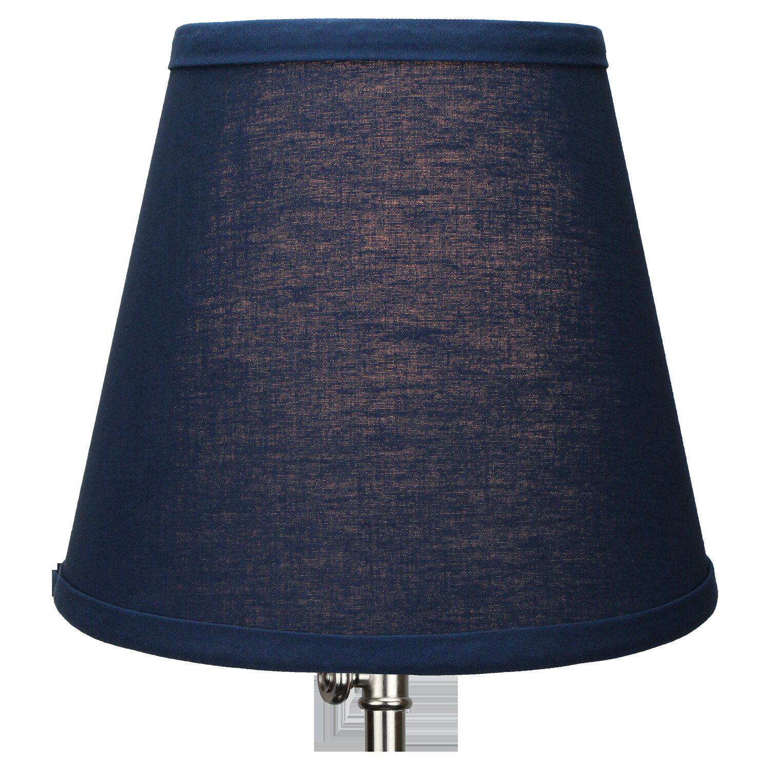 lamp shade with blue trim