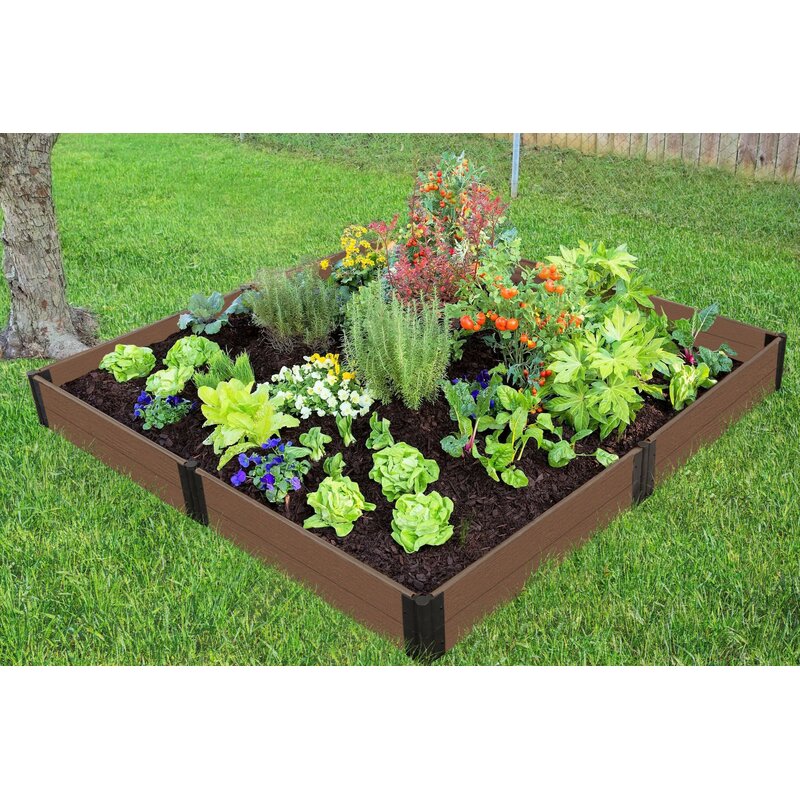 Frame It All Uptown Bed 8 Ft X 8 Ft Composite Raised Garden