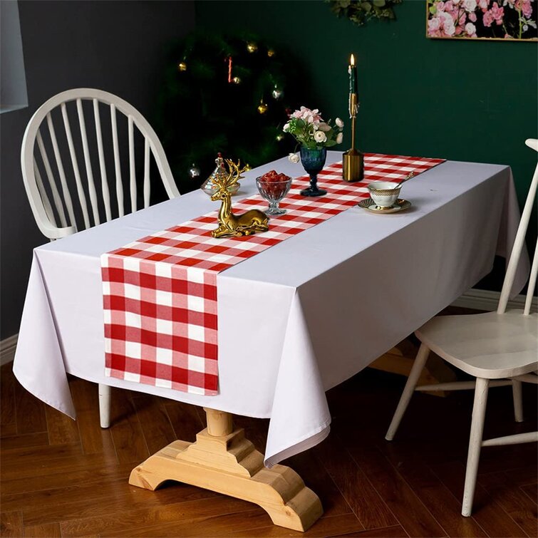 Buffalo Check Table Runner Cotton Buffalo Plaid Table Runners for Dining Kitchen 