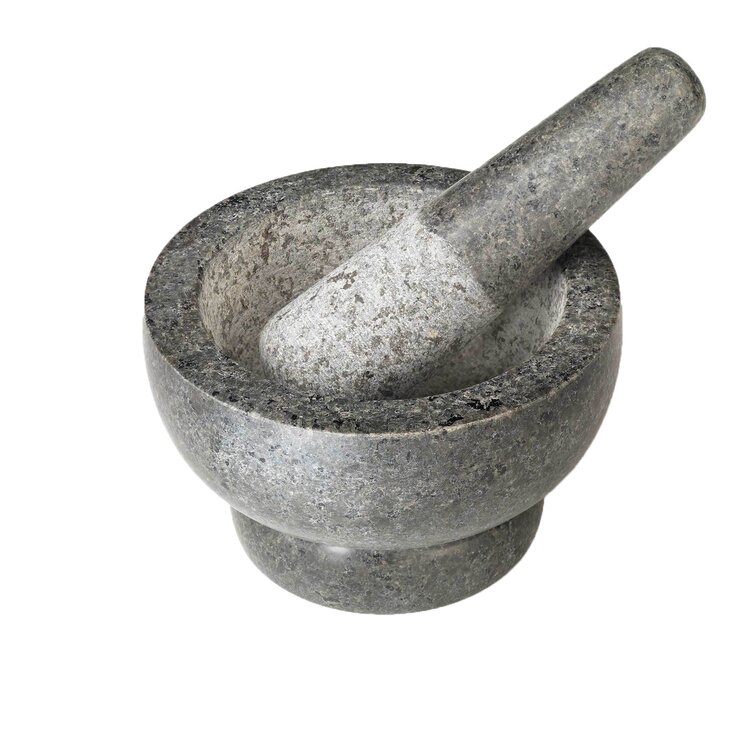 Mortar and Pestle Set Large Ceramic Pastle & Mortar Great for Crushing for Herbs Spices Guacamole Cumin and Much More Color:Blue,Diameter:4.6 in 
