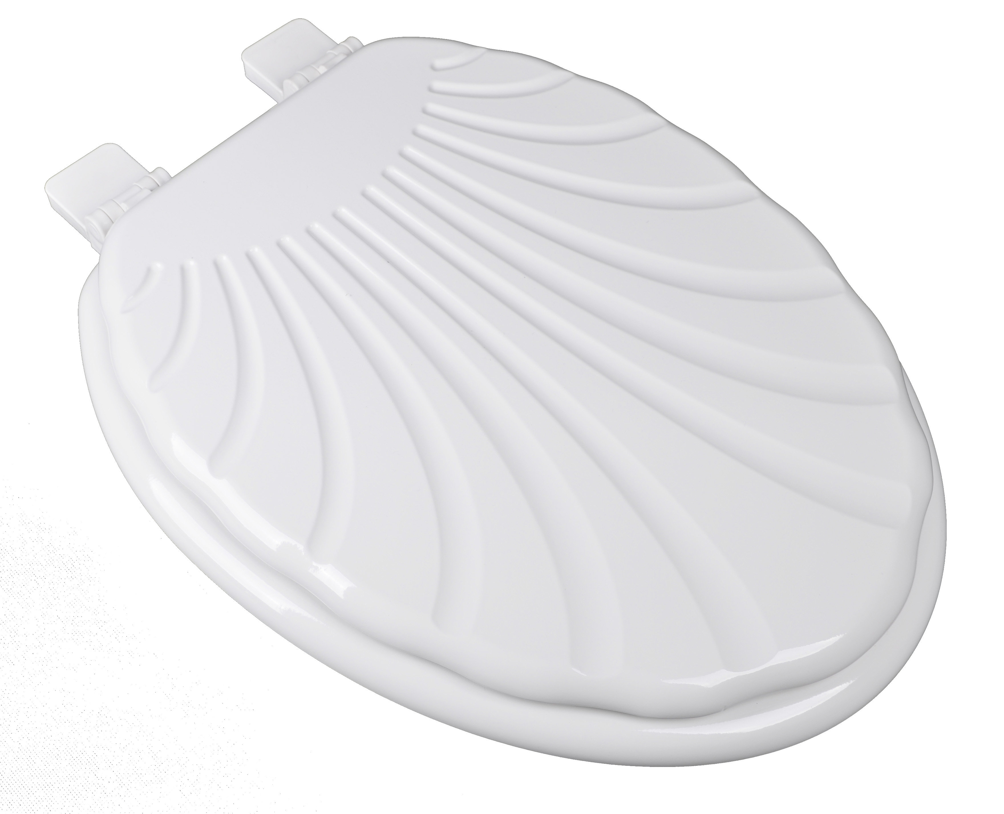 Plumbingtechnologiesllc Sculpted Seashell Molded Wood Elongated Plumbingtechnologiesllc Sculpted Seashell Molded Wood Elongated Toilet Seat Reviews Wayfair
