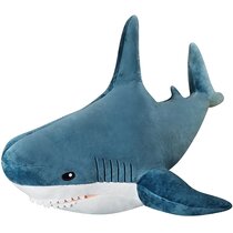 Large Gray Shark Animal 3ft Plush Child Cuddly Play Toy Toddler Bedroom Decor 