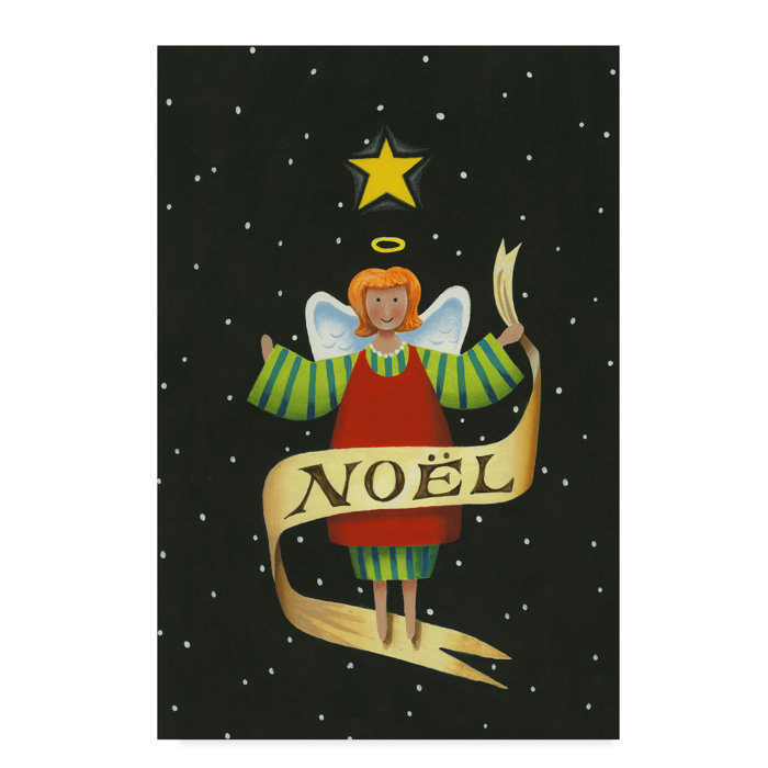 The Holiday Aisle Angel Noel Acrylic Painting Print On Wrapped