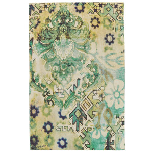 Arla Hand Woven Lime Indoor/Outdoor Area Rug
