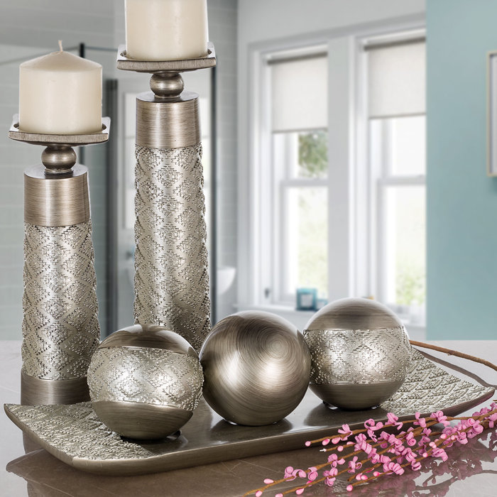 Dublin Silver 4 Piece Coffee Table Tray Set Dublin Silver 4 Piece Coffee Table Tray Set