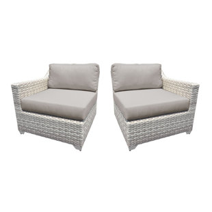 Set Of 2 Patio Chairs Wayfair Fairmont 2 Piece Patio Chair Set With Cushions