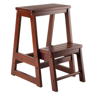 library step stool with handle