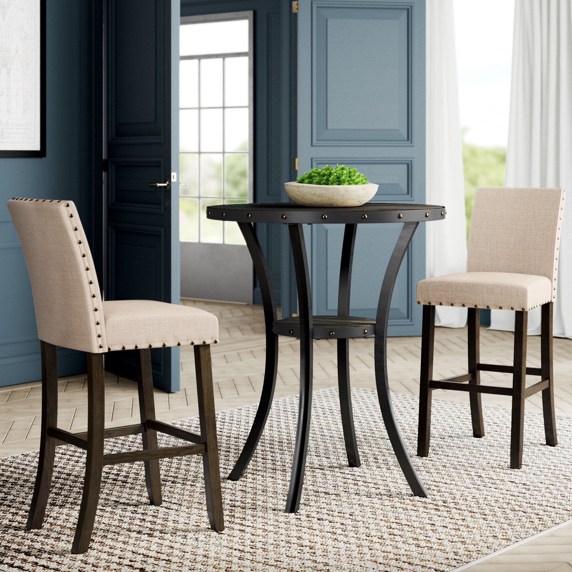 Greyleigh Haysi 3 Piece Pub Table Set Reviews Wayfair