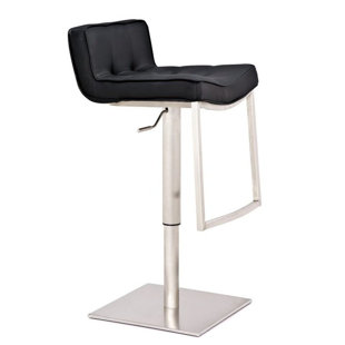 Go to store & view more images Orren Ellis Burling Adjustable Swivel Bar Stool