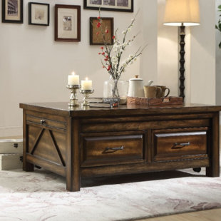 Go to store & view more images Ironwood Transitional Rectangular Wooden Extendable Coffee Table with Storage by Loon Peak