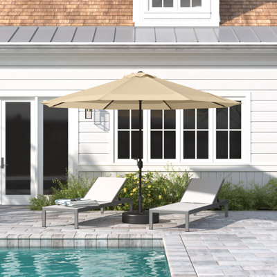 Longfellow 132" Tlit Patio Umbrella with Push Button