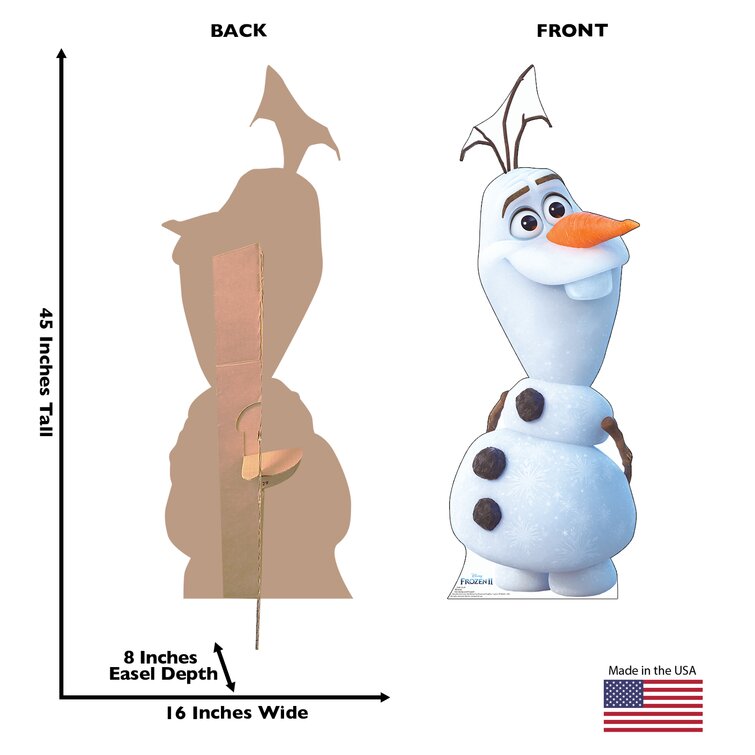 advanced graphics olaf disney s frozen ii cardboard standup wayfair