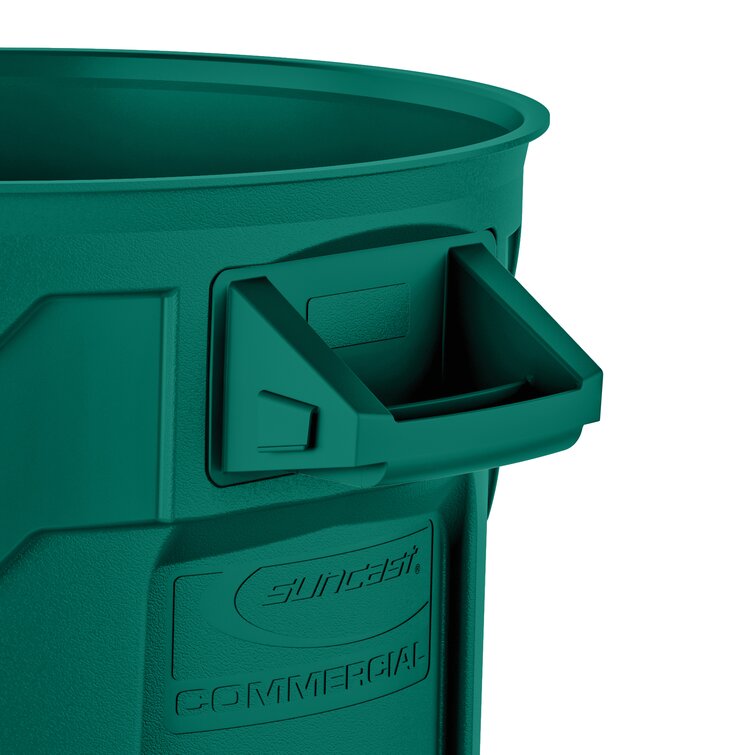 Suncast Commercial Utility Trash Can Green Suncast Corporation BMTCU32G 32 Gallon