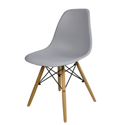 Turn On The Brights Adele Mid Century Office Chair Color Gray