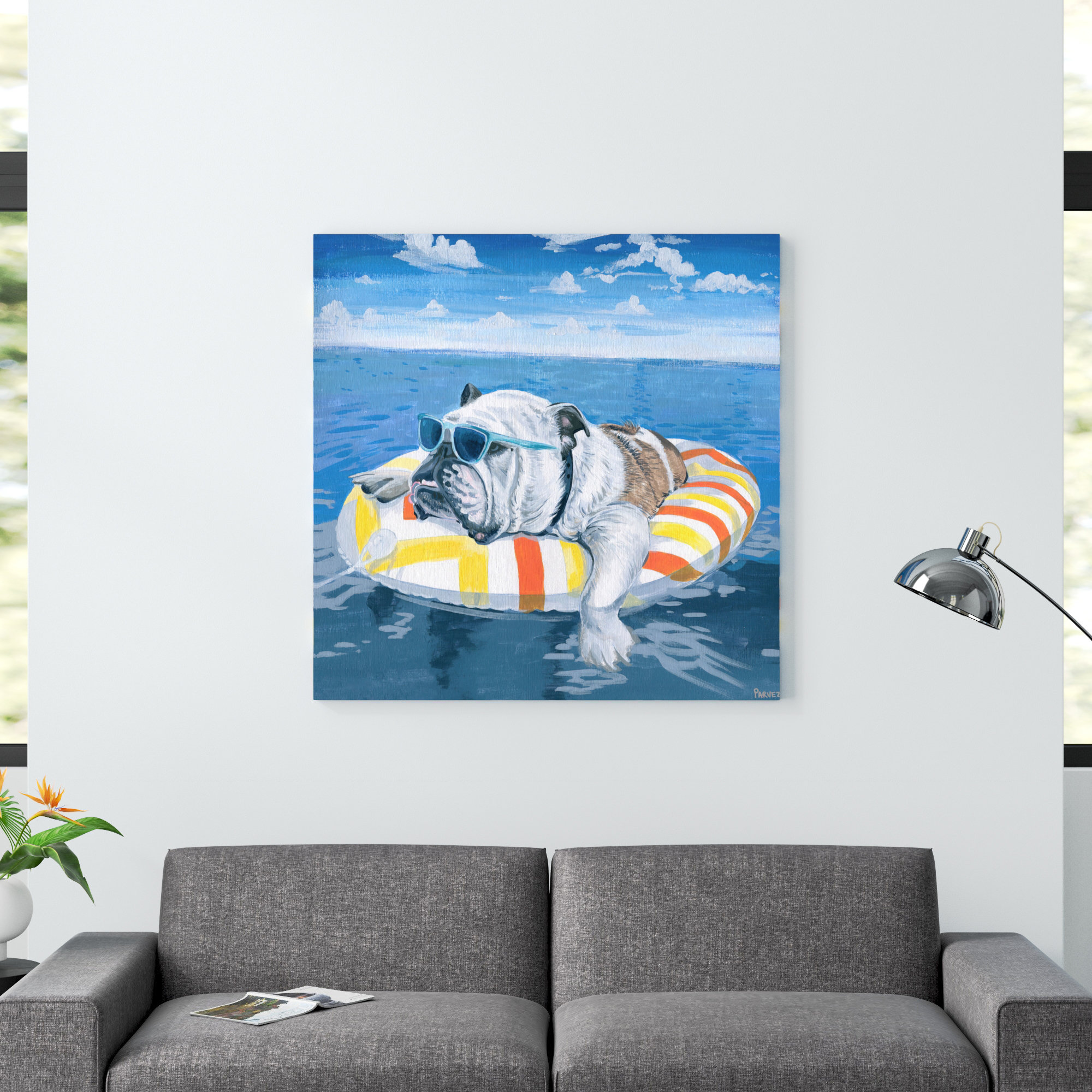 Wade Logan® Chilling At The Beach by Parvez Taj - Wrapped Canvas ...