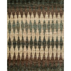 Xavier Hand-Knotted Pinebark Area Rug