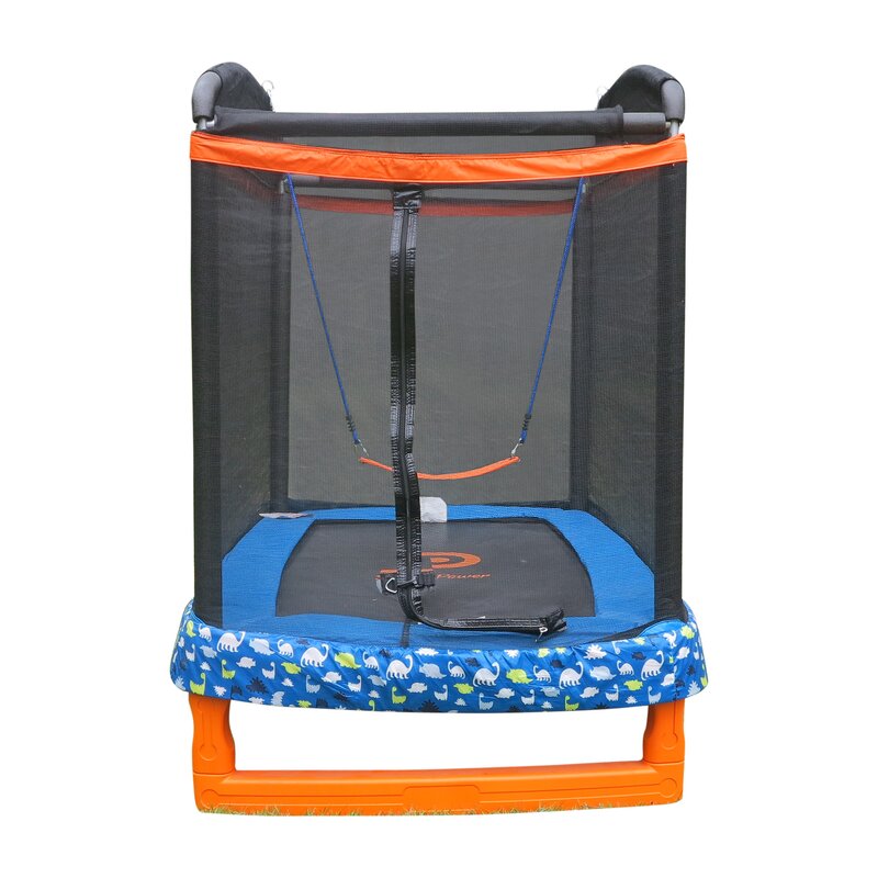 toddler trampoline with swing