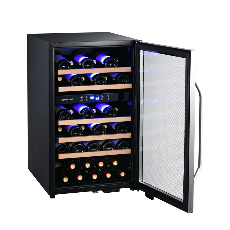 Edgestar 38 Bottle Dual Zone Freestanding Wine Refrigerator Reviews Wayfair