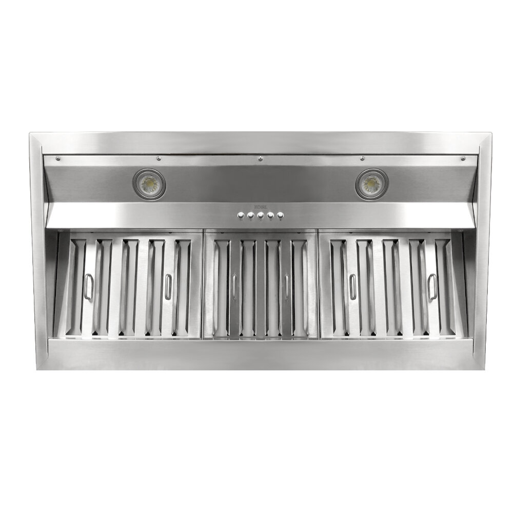 Stainless Steel Baffle Inset Stove