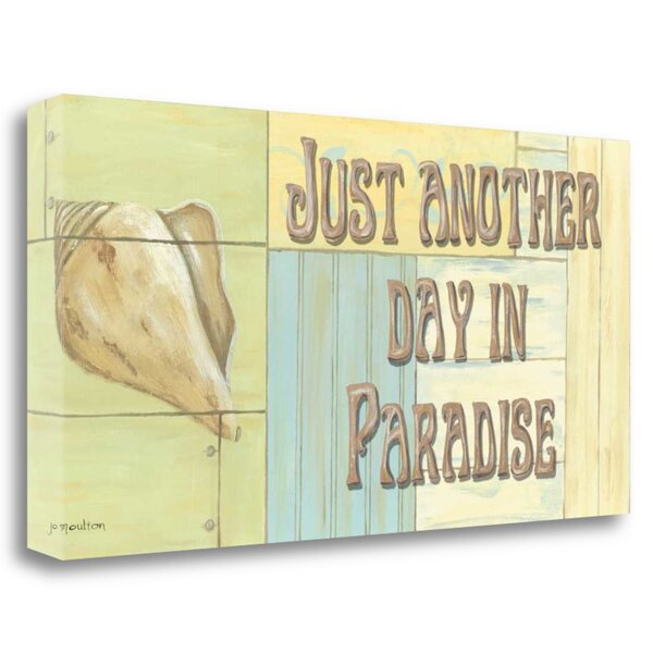 Just Another Day in Paradise Metal Novelty Surfboard Sign 17" x 4.5" Wall Decor 