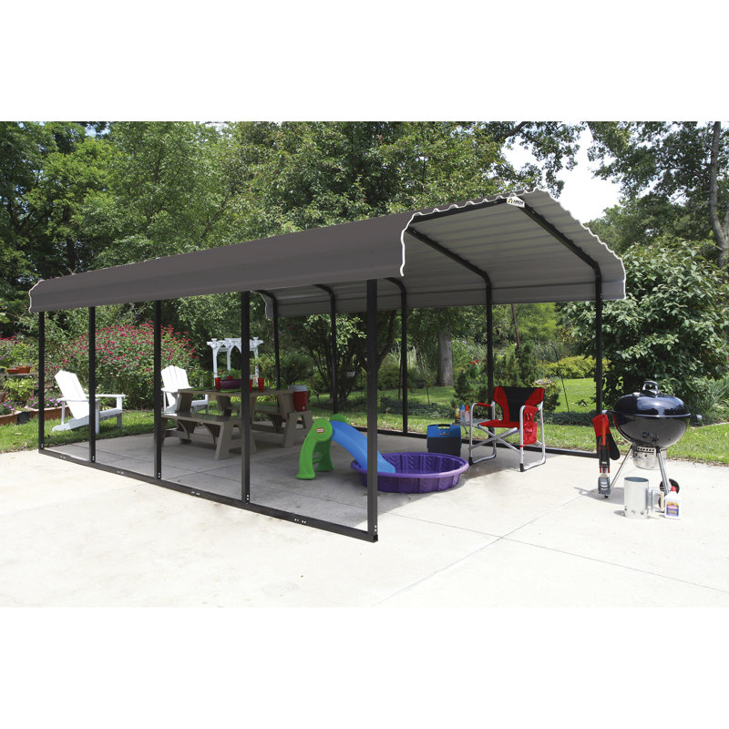 Arrow Steel Carport 12 Ft X 20 Ft Canopy Wayfair