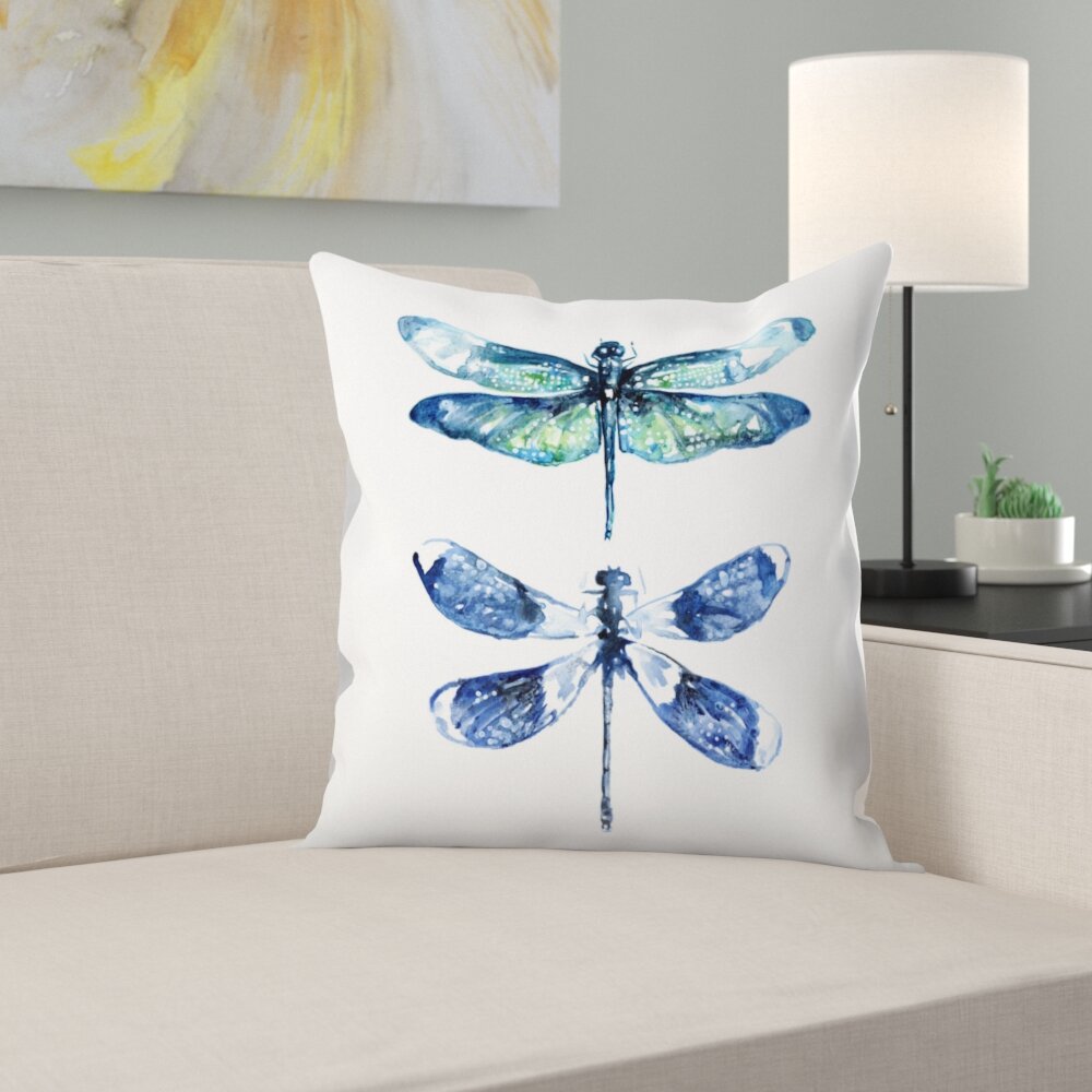 East Urban Home Dragonfly Wings Throw Pillow Wayfair