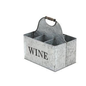 Metal 6 Bottle Tabletop Wine Bottle Ra..