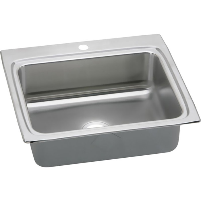 Elkay Lustertone Classic 25 L X 22 W Drop In Kitchen Sink With Faucet Wayfair