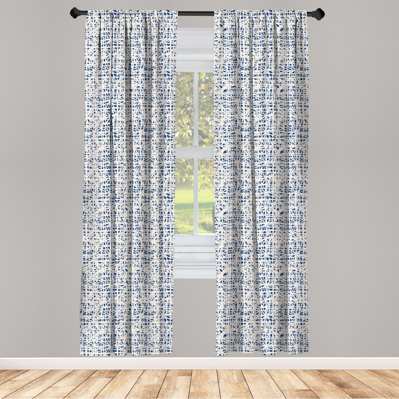 East Urban Home Ethnic Geometric Room Darkening Rod Pocket Curtain Panels Wayfair