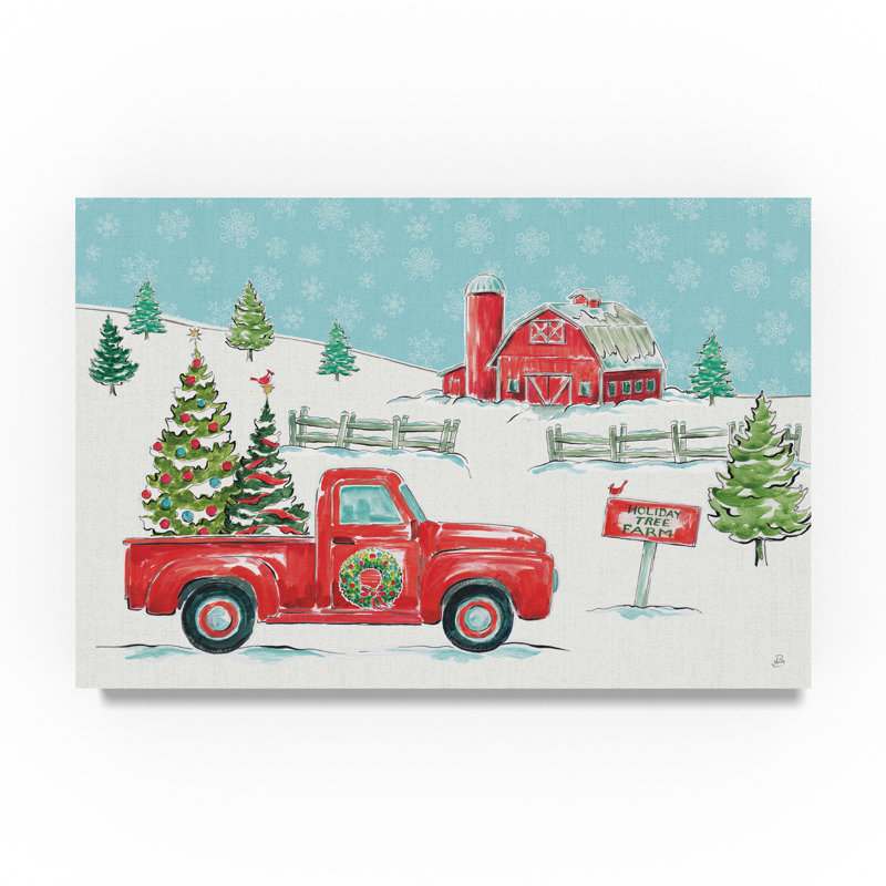 The Holiday Aisle Christmas In The Country I Acrylic Painting Print On Wrapped Canvas Wayfair