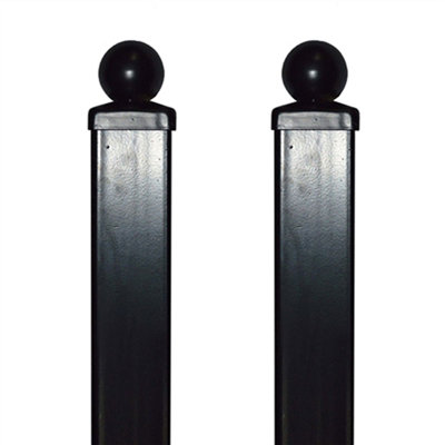 7.5' H x 2.4" W Metal Post for Pedestrian Gate