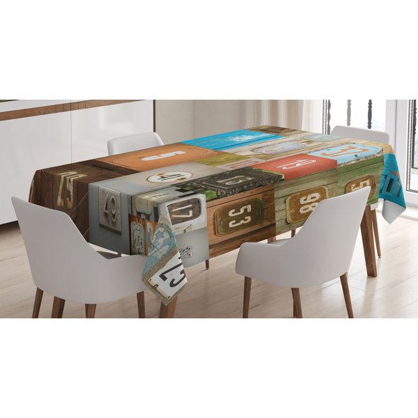 East Urban Home Ambesonne Modern Tablecloth Rusty Apartment