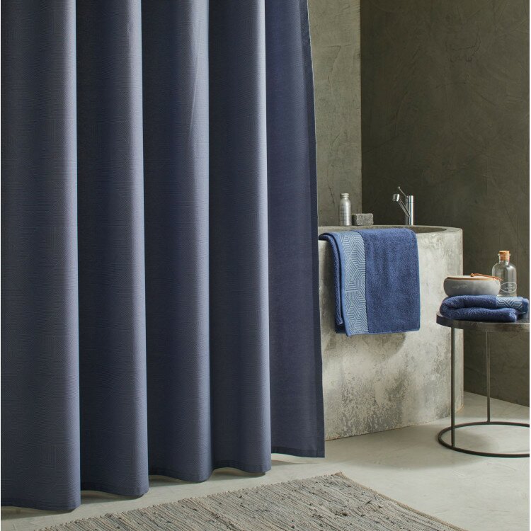 Theoreme Shower Curtain blue