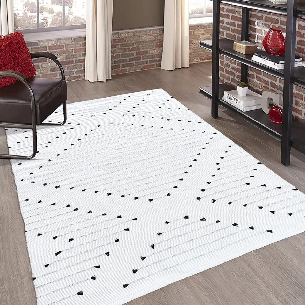 Rustic Handmade Weave Straw Pattern Area Rugs Bedroom Kitchen Floor Mat Doormat