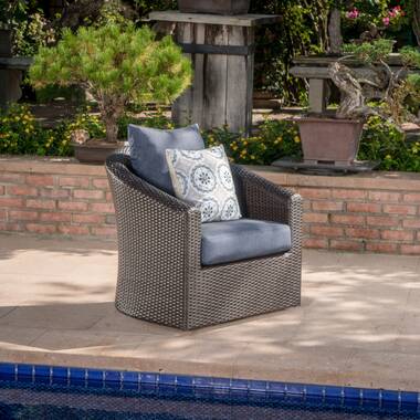 arlington swivel patio chair with cushions