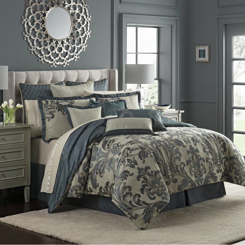 Waterford Bedding Everett Reversible Comforter Set Reviews Wayfair