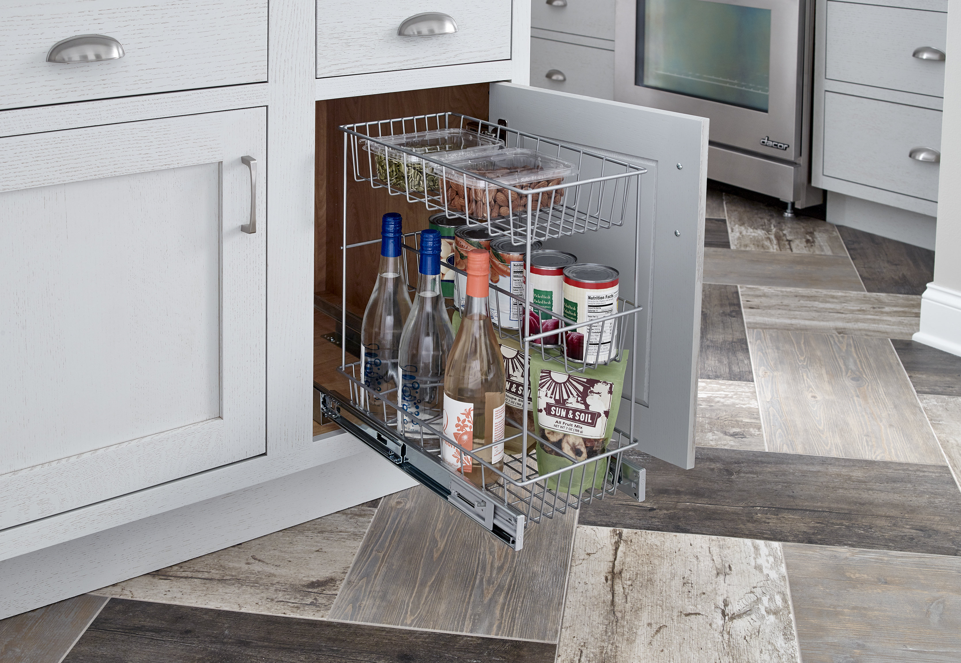 closetmaid 3 tier compact kitchen cabinet pull out drawer