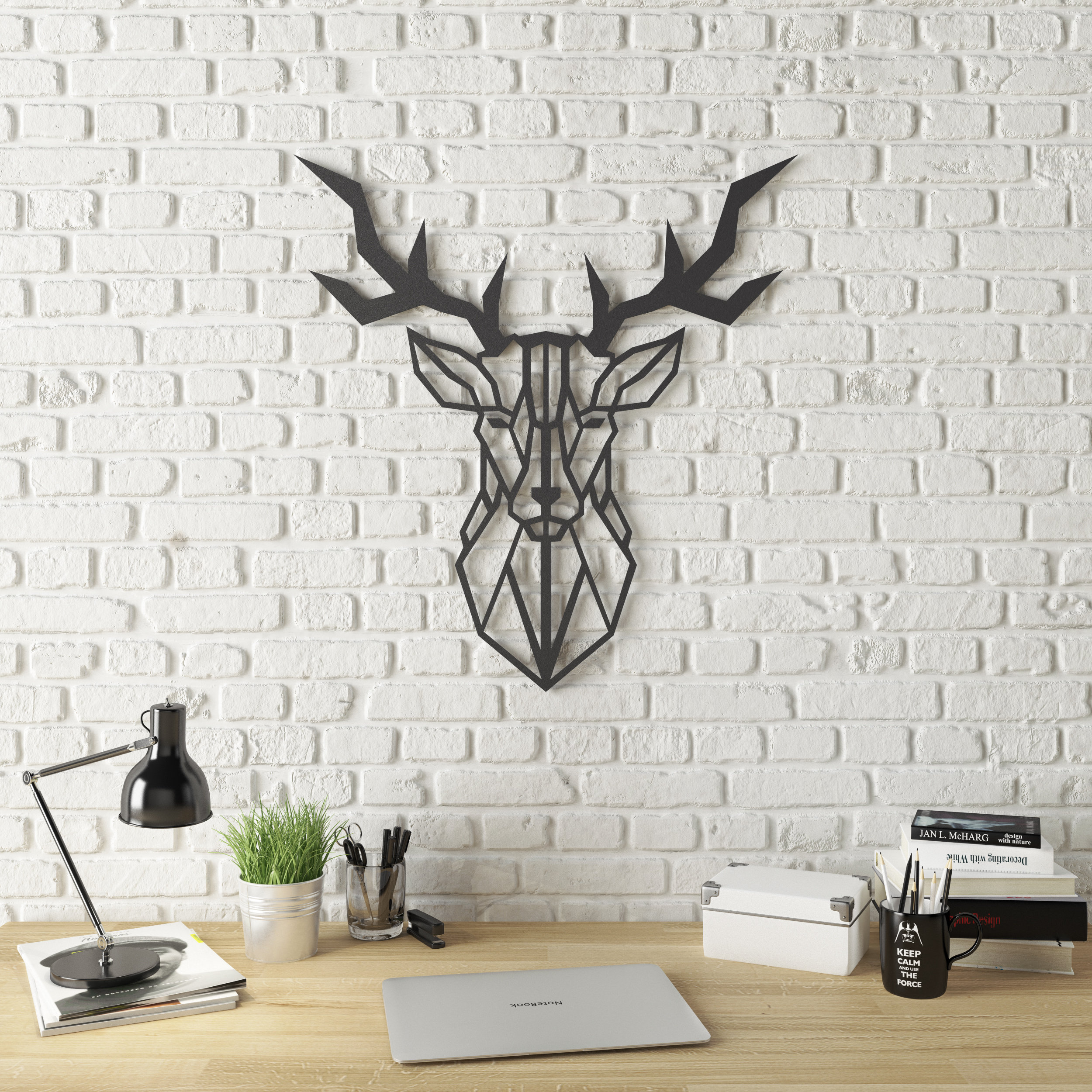 Union Rustic Geo Deer Modern Metal Wall Décor Wayfair