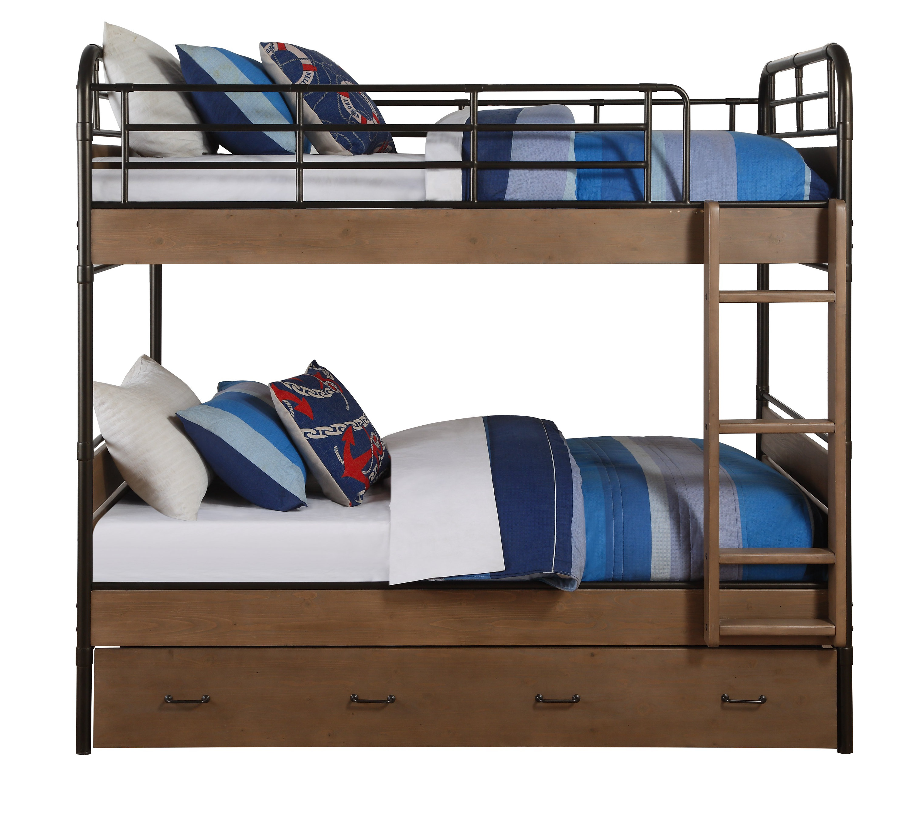 Harriet Bee Rech Twin Over Bunk Bed With Trundle Reviews Harriet Bee Rech Twin Over Bunk