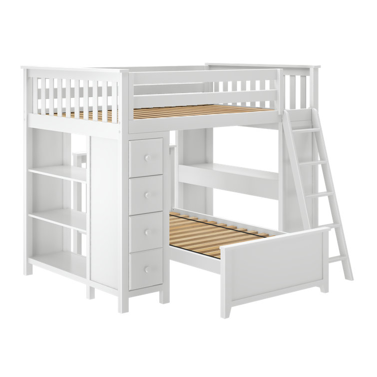 l shaped bunk bed with storage