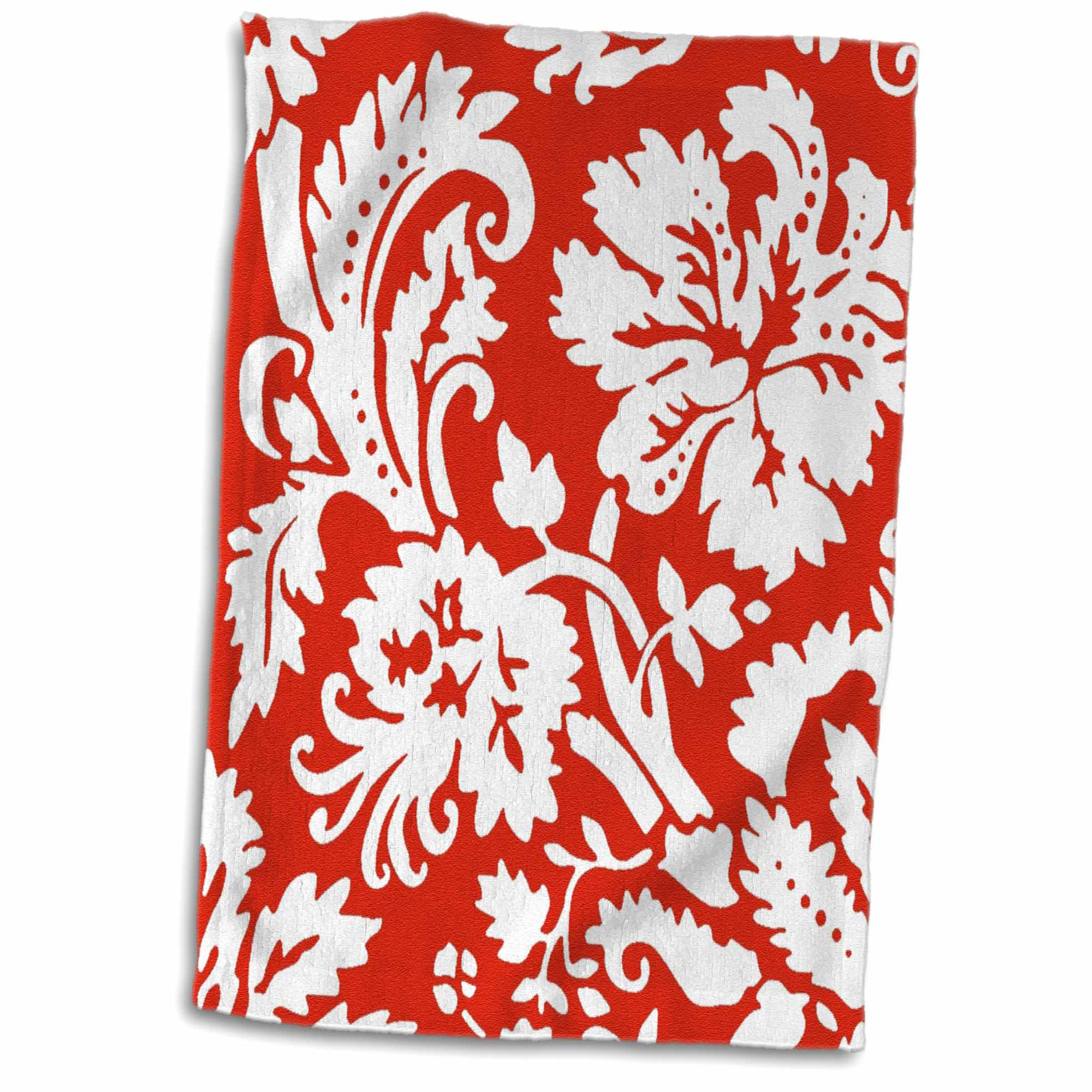 Symple Stuff Kearse Bold Damask Patternstylish Modern Trendy Bright Swirls Hawaiian Swirly Floral Hand Towel Wayfair