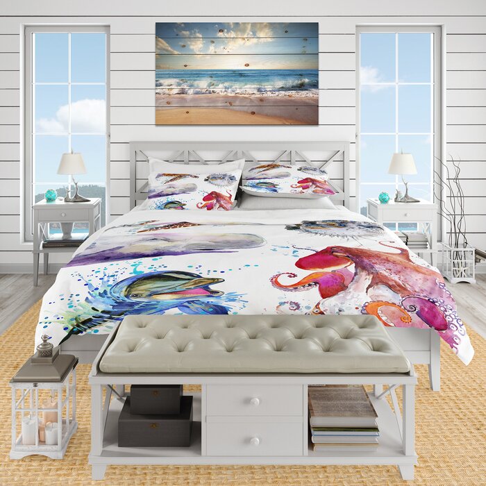 East Urban Home Nautical And Coastal Duvet Cover Set Wayfair