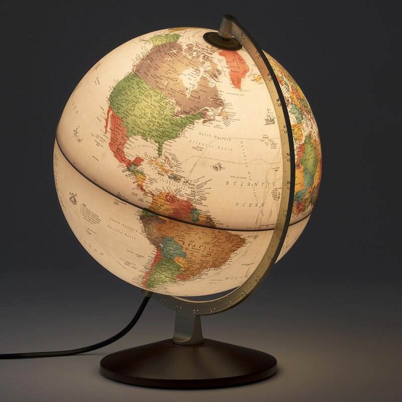 Charlton Home® Illuminated Desktop Globe | Wayfair