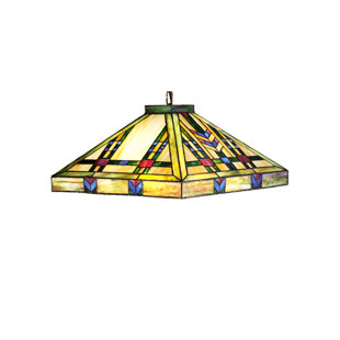 Go to store & view more images Meyda Tiffany Mission Arts and Crafts Southwest Prairie 4-Light Pool Table Light