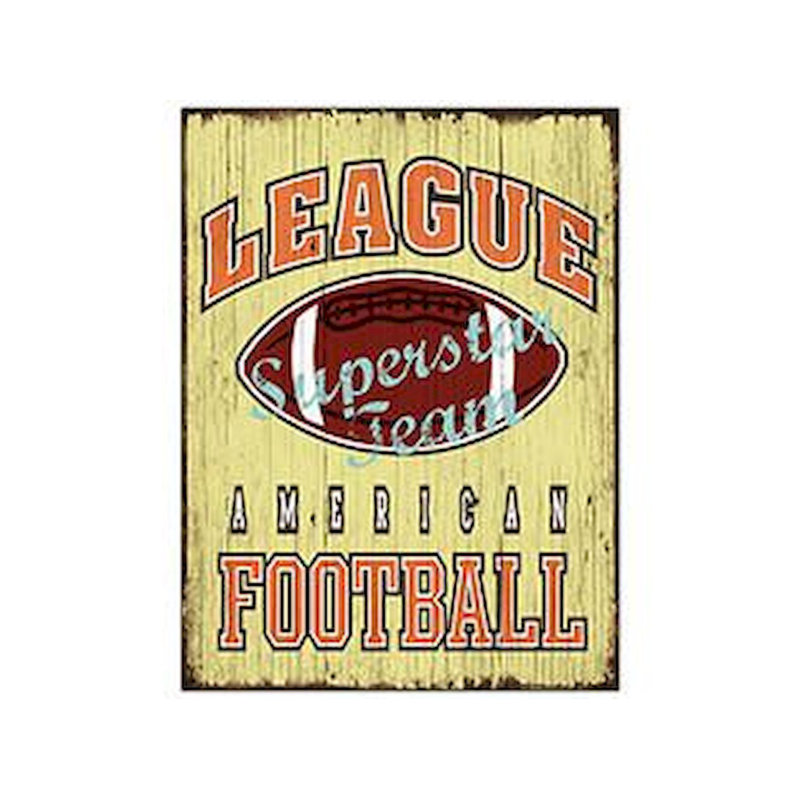 Millwood Pines American Football Wooden Sign Wall Decor Wayfair