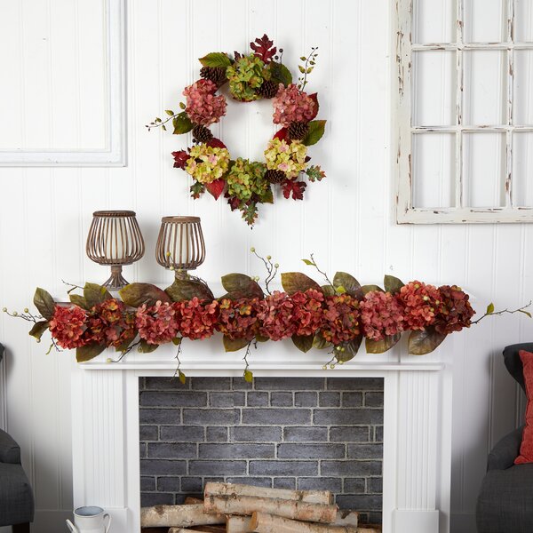 Christmas Harvest Autumn Fake Garland 6ft Artificial Red Berry Garland