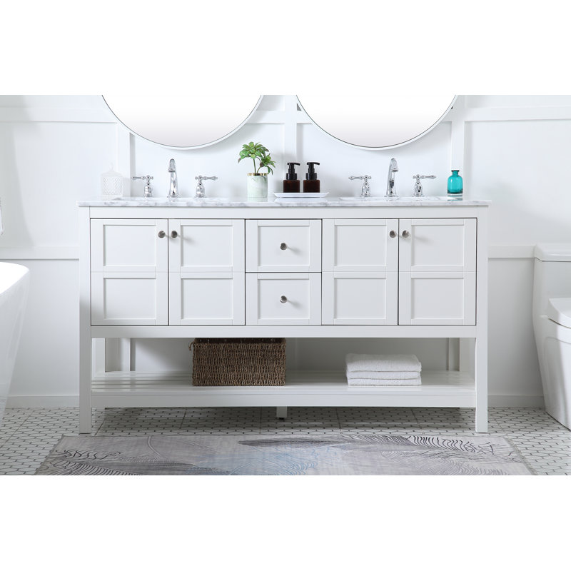 Breakwater Bay Cranston 60" Double Bathroom Vanity Set Wayfair