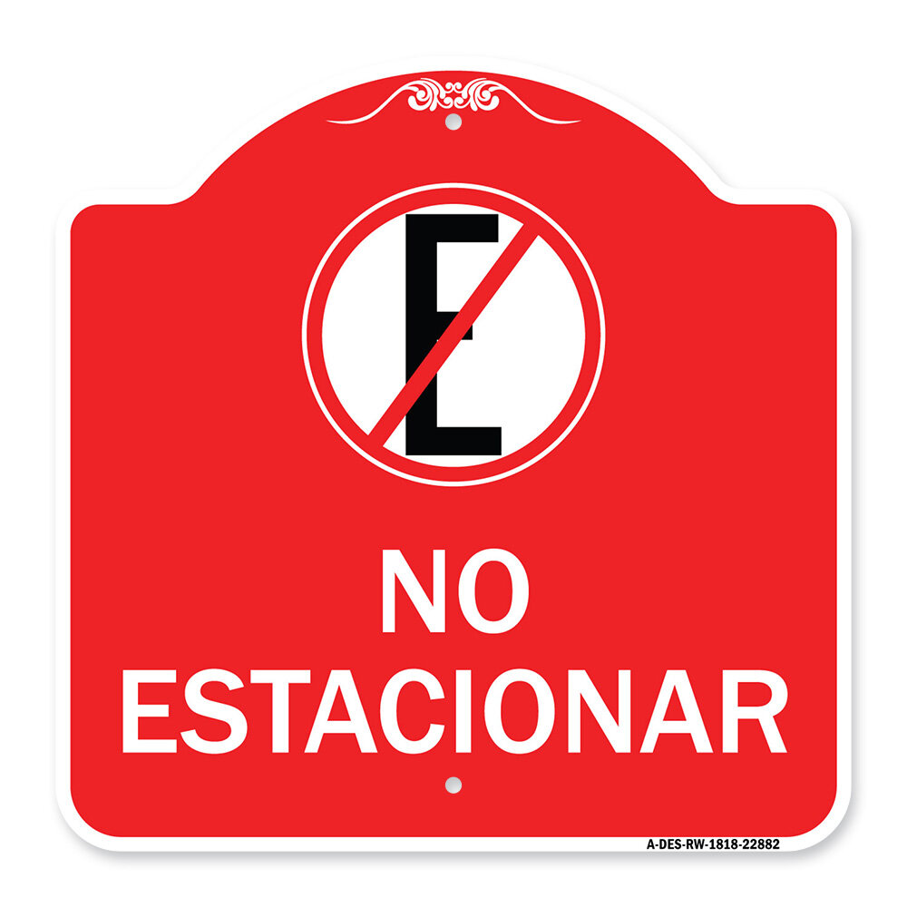 signmission-designer-series-sign-spanish-parking-sign-no-estacionar